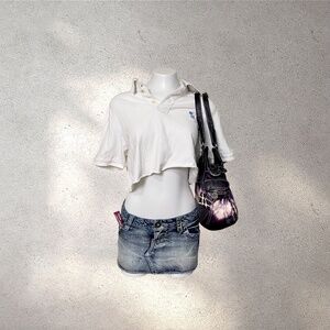 VTG Abercrombie & Fitch Preppy Cropped Polo Shirt